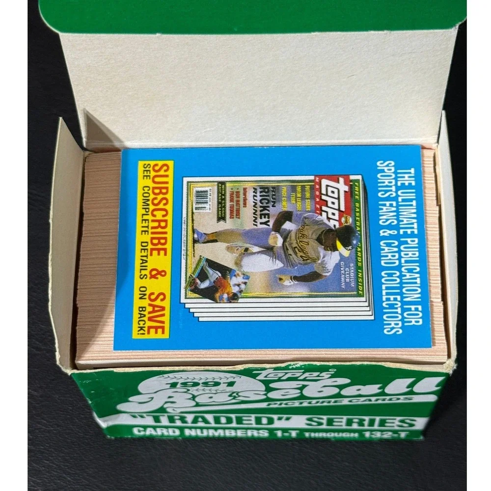 1991 Topps Traded Baseball Series Box Set 132 Cards 1-T to 132-T Jeff Bagwell RC